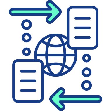 küresel iş. Web simgesi