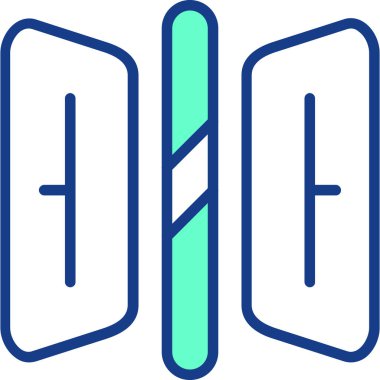 Bir b harfi simgesinin vektör illüstrasyonu