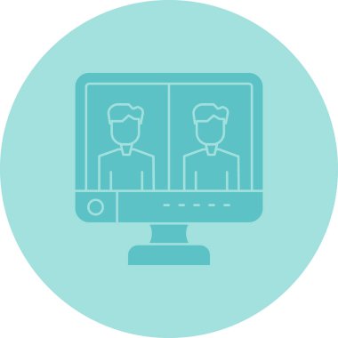 bilgisayar vektör simgesi modern basit tasarım