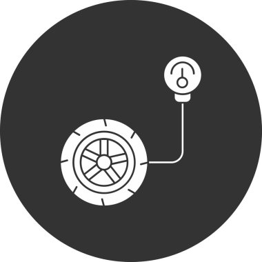 Modern oto tamir simgesinin vektör illüstrasyonu