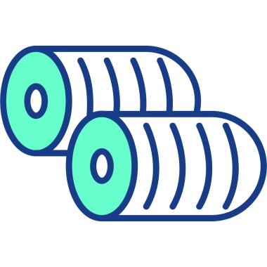 roll simgesinin vektör illüstrasyonu