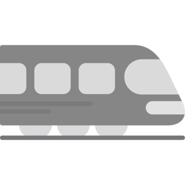 Tren ikonu. Vektör çizimi. tren işareti