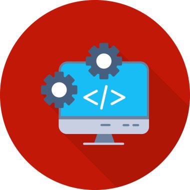 Bilgisayar simgesi. vektör illüstrasyonu