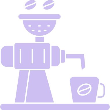 kahve fincanı simgesi, vektör illüstrasyonu