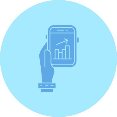 Cep telefonu. Web simgesi basit illüstrasyon