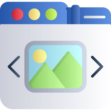 Web tasarım şablonu simgesi