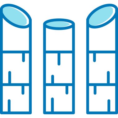 Mavi kitaplar tribünde, illüstrasyon, beyaz arkaplanda vektör.
