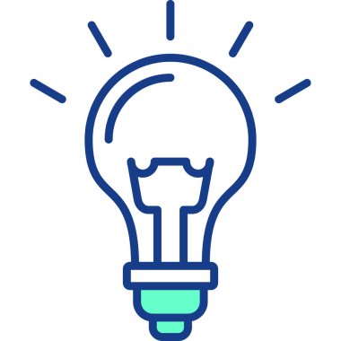 Ampul. Web simgesi basit illüstrasyon