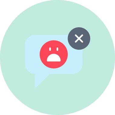 İleti düz vektör simgesi