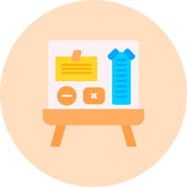 Alışveriş web simgesi basit illüstrasyon