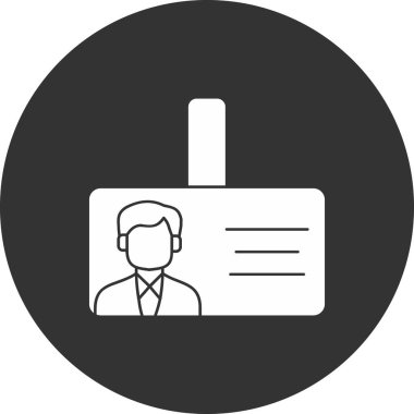 Kartvizit simgesinin vektör illüstrasyonu