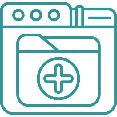 Pil. Web simgesi basit illüstrasyon