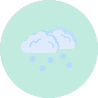 Kar simge vektör çizim