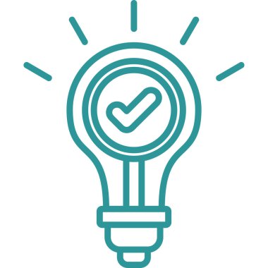 Ampul Simgesi, Vektör illüstrasyonu