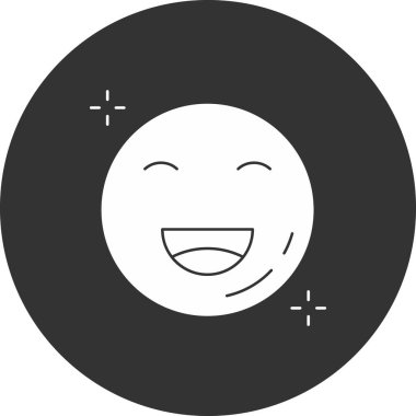 Gülümse ikon vektör illüstrasyonu