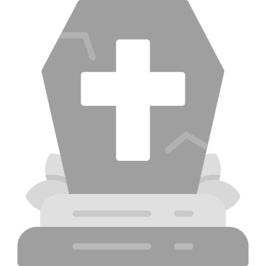 Tabut Ağı ikonu vektör illüstrasyonu, cadılar bayramı kavramı