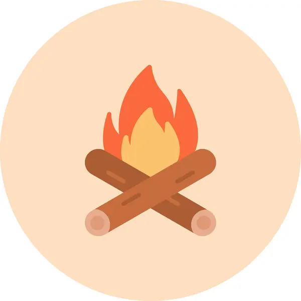 Yangın. Web simgesi basit tasarım