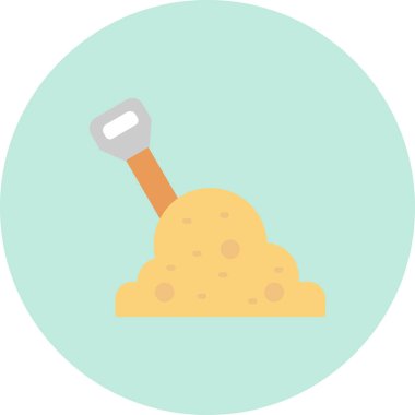 Kürek. Web simgesi basit illüstrasyon