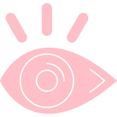 Göz. Web simgesi basit illüstrasyon