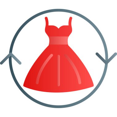 elbise simgesi vektör illüstrasyonu