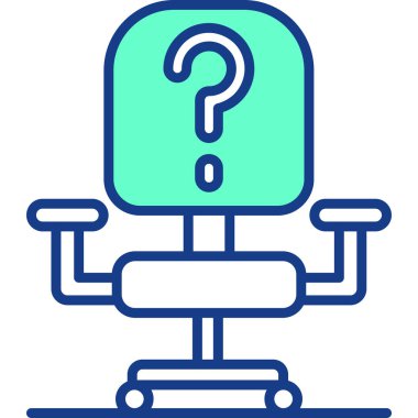 Bir sorum var. Web simgesi basit illüstrasyon