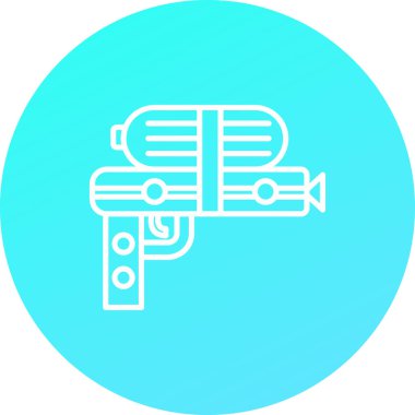 güzel benzin pompası çizgisi vektör simgesi