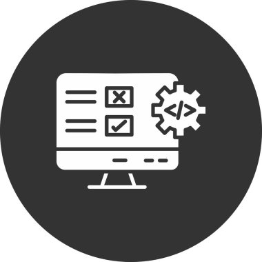 Ağ simgesi. Kontrol listesinin vektör illüstrasyonu