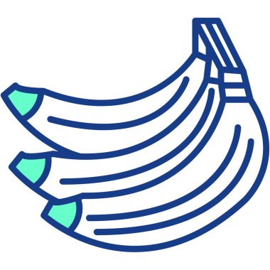 Muz. Web simgesi basit illüstrasyon