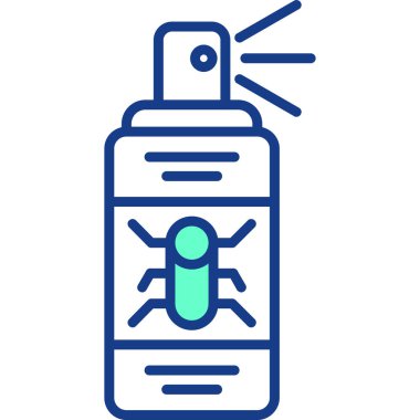 Böcek. Basit simge vektör illüstrasyonu