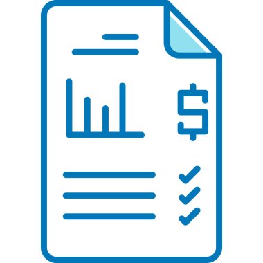 Belge. Web simgesi basit illüstrasyon