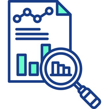 Analiz. Web simgesi basit illüstrasyon