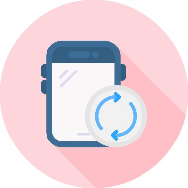 Akıllı telefon. Web simgesi basit illüstrasyon