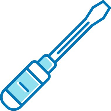 Tornavida. Web simgesi basit illüstrasyon