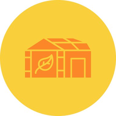 Bir ev simgesinin vektör illüstrasyonu