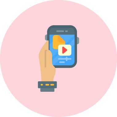 akıllı telefon simgesi, düz tasarım biçimi