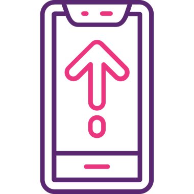 Web ve ticari ağ için vektör mobil simgesi