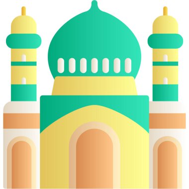 Cami. Web simgesi basit illüstrasyon