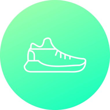 Koşu Ayakkabı kutsal kişilerin resmi, vektör çizim