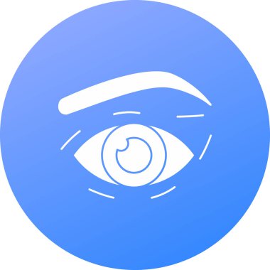 Moda stili izole edilmiş arkaplanda göz simgesi