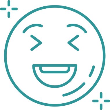 Gülümse ikon vektör illüstrasyonu