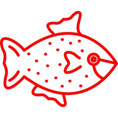 Çizgi film şirin balıklarının vektör çizimi