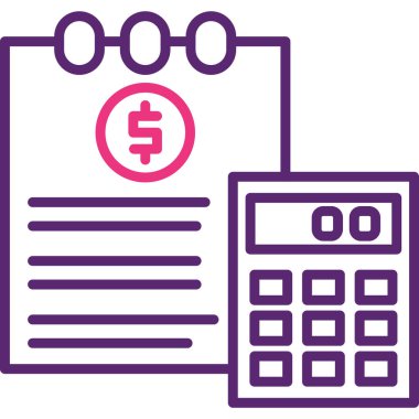 Fatura Doları taslak biçimi simgesi