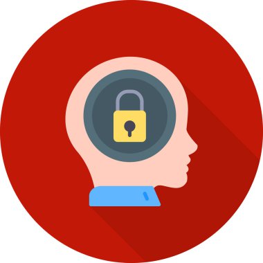 beyin ikonu vektör illüstrasyonu