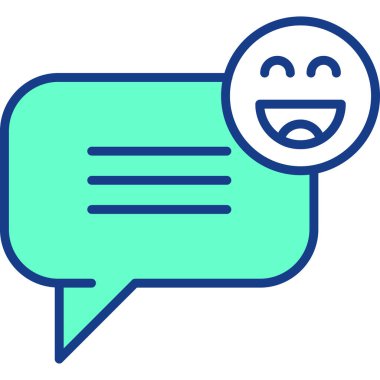 Konuş. Web simgesi basit illüstrasyon