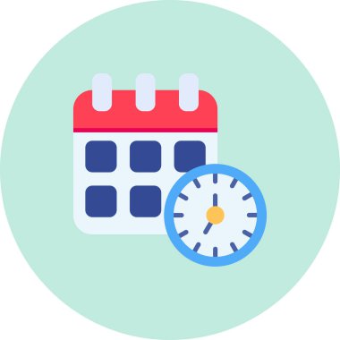 Takvim. Web simgesi basit illüstrasyon