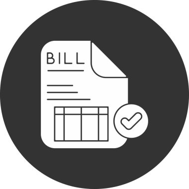 Bill simgesinin vektör illüstrasyonu