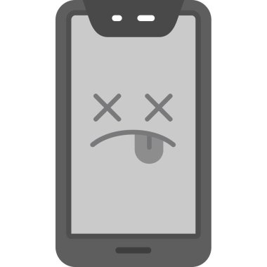 Moda tasarımı izole edilmiş arka planda cep telefonu simgesi