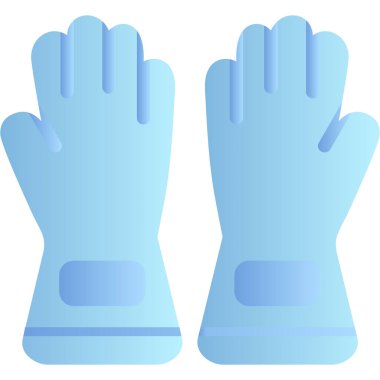 Eldiven ikonu. Eldiven vektör simgelerinin ağ için düz çizimi