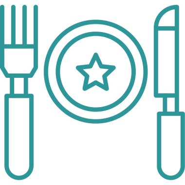 Restoran simgesinin vektör illüstrasyonu