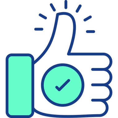 parmak simgesi, vektör illüstrasyonu basit tasarım